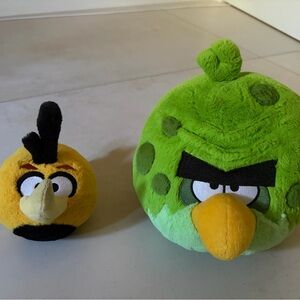 Angry Birds Bubbles 5” & Green Terence 7” Plushies (2012)